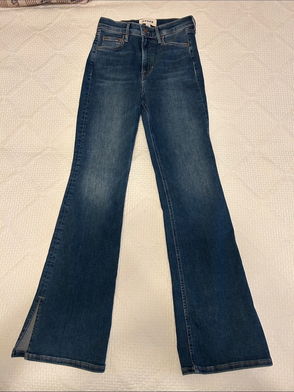 Boden Women's High-Rise Split Flare Jeans 28x32 - Picture 8 of 9